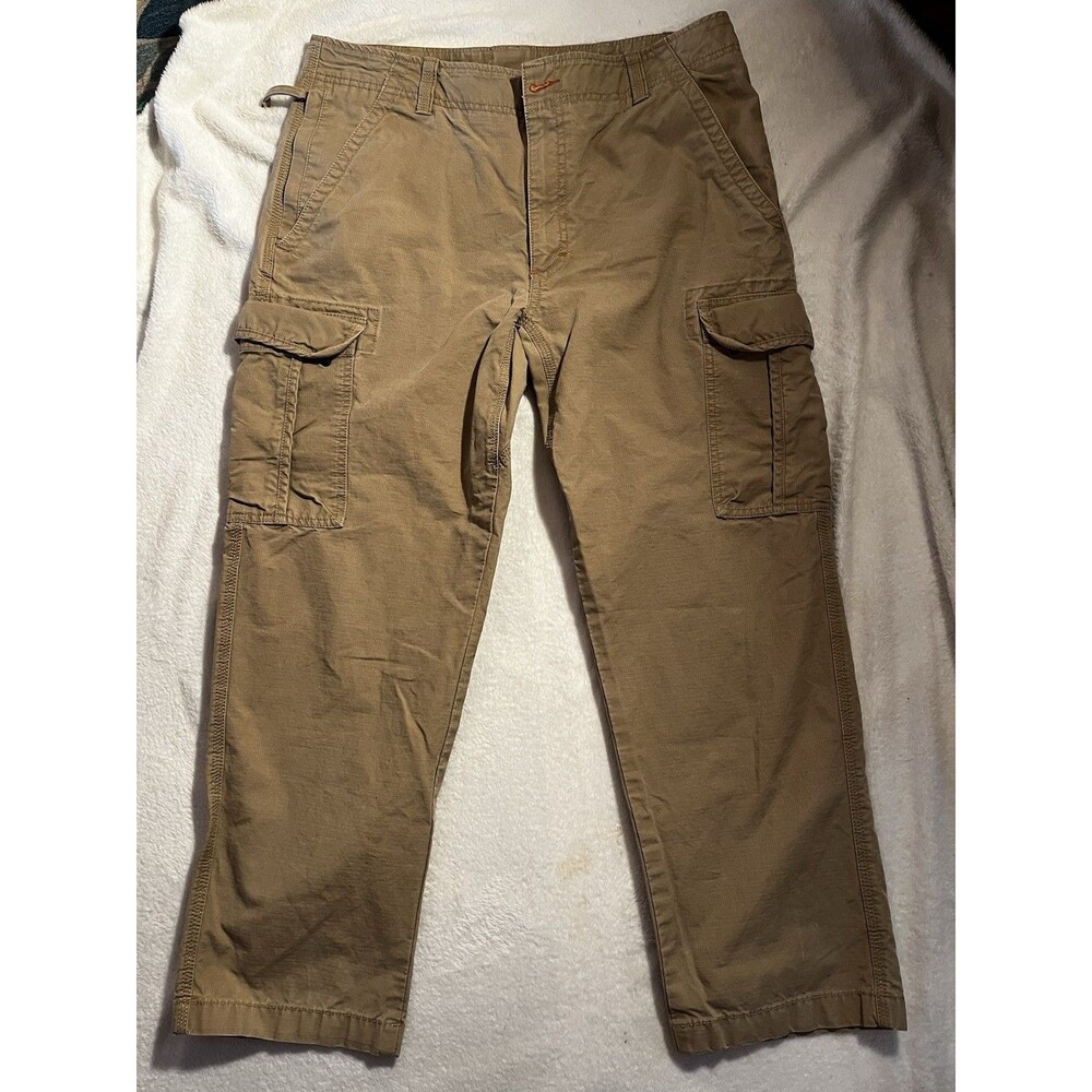 L.L. Bean Men's Khaki Cargo Pants Natural Fit 34x29